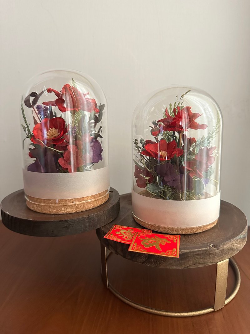 情人节礼物/开幕花礼/玻璃花盅 - 干燥花/捧花 - 植物．花 