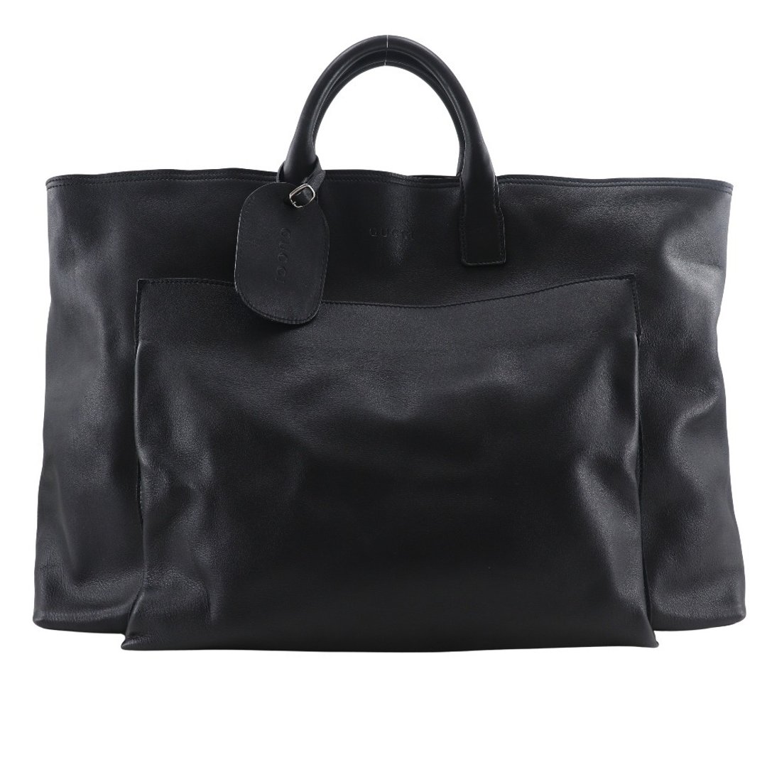 【日本直送】GUCCI 波士顿包 小牛皮 黑色 中性款【二手品】 - 手提包/手提袋 - 真皮 黑色