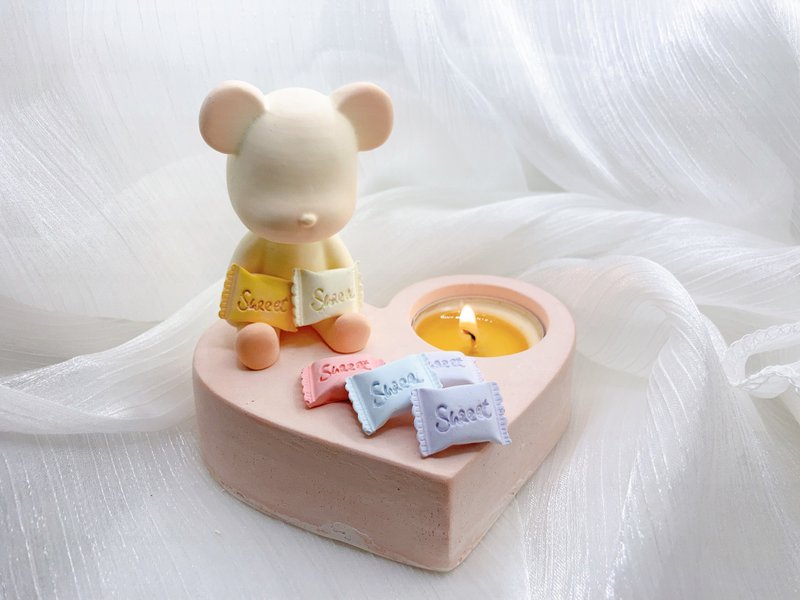 【婚礼小物】扩香石烛台 从顶燃到底 - 蜡烛/烛台 - 其他材质 多色