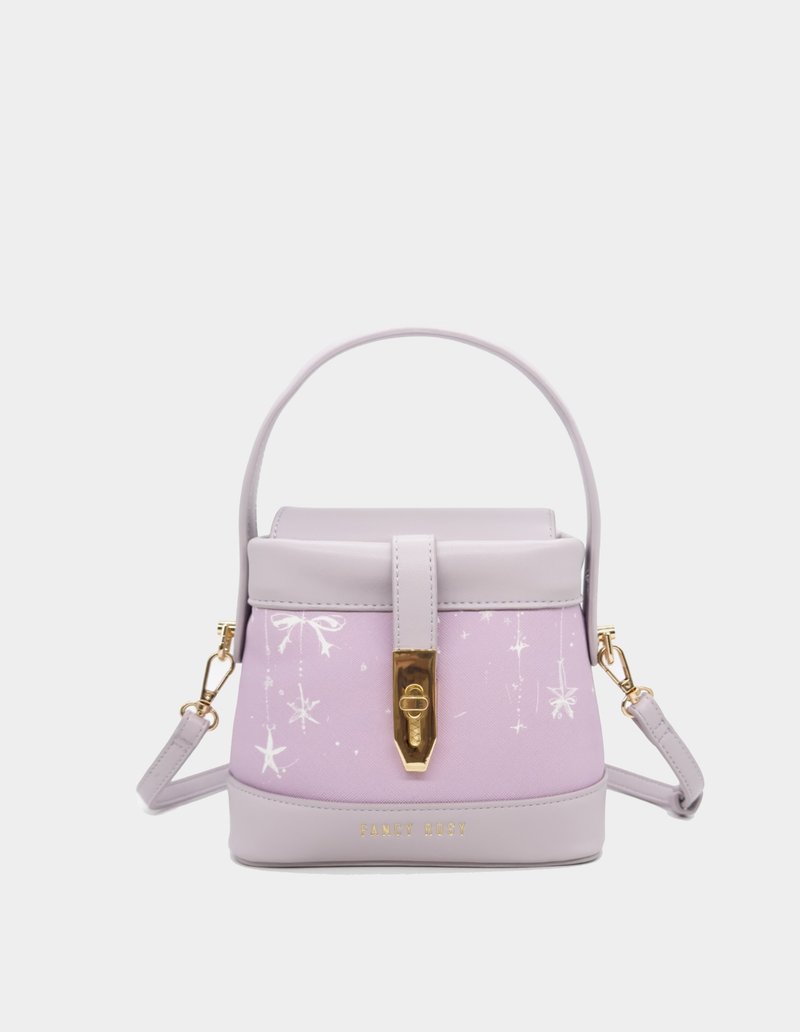 浪漫Starry方锁水桶包 - 侧背包/斜挎包 - 其他材质 紫色