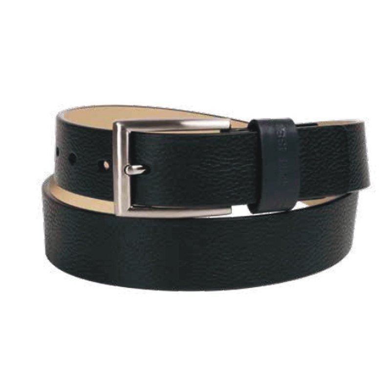 CERRUTI 1881 限量3折 顶级小牛皮皮带 全新专柜展示品 - 皮带/腰带 - 真皮 黑色