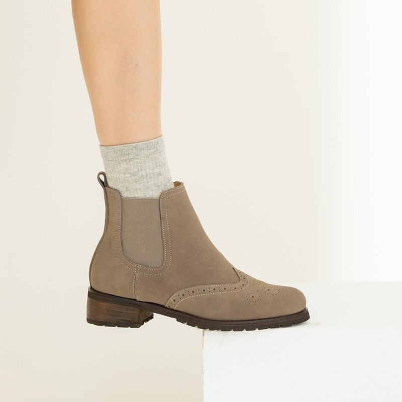 3M防泼水-双栖动物切尔西靴-梧桐褐绿 - 雨鞋/雨靴 - 防水材质 绿色