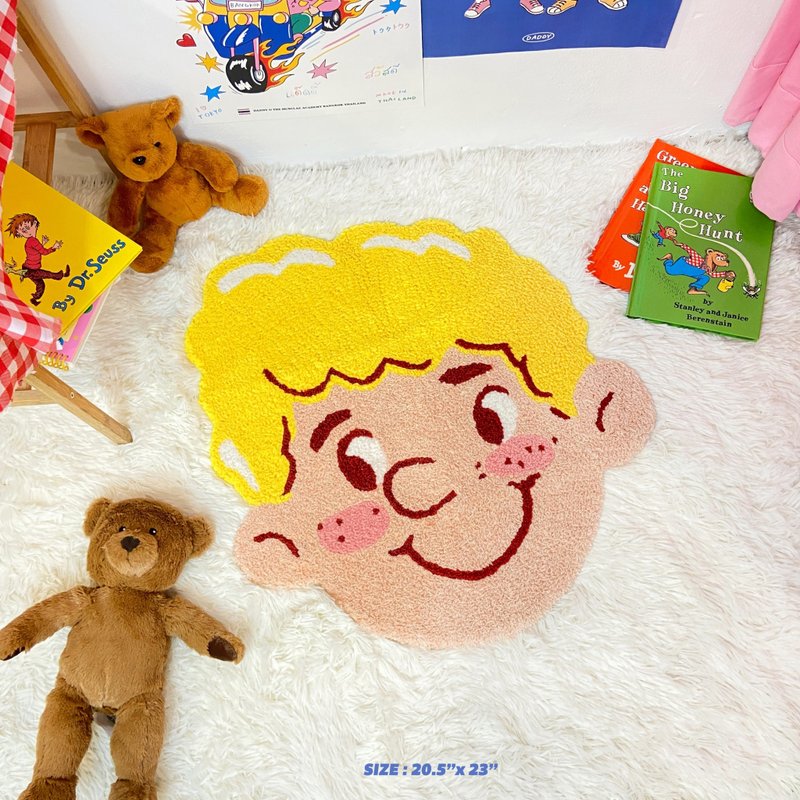 Simon Rug - 地垫/地毯 - 棉．麻 黄色