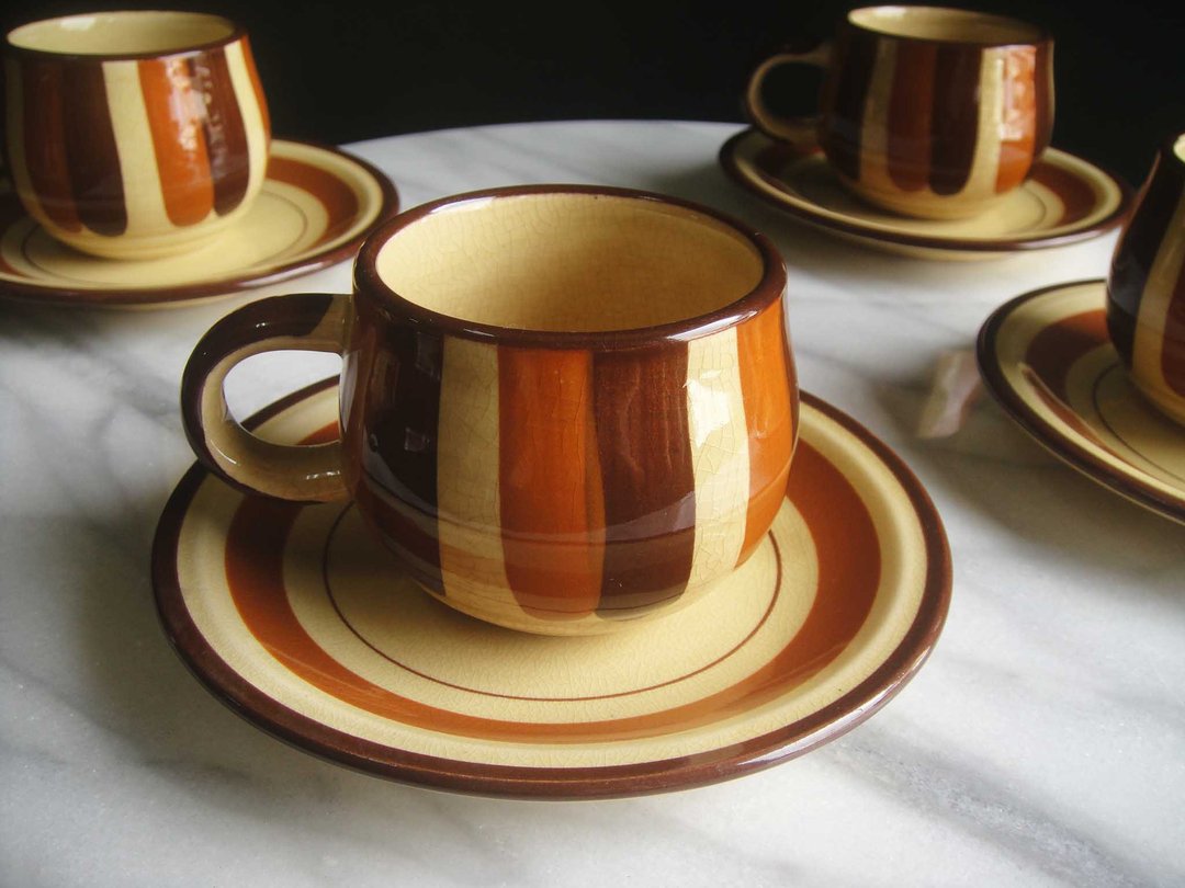 【老时光 OLD-TIME】早期二手日本制冰裂纹茶具组(一杯一盘为一组 - 摆饰 - 其他材质 