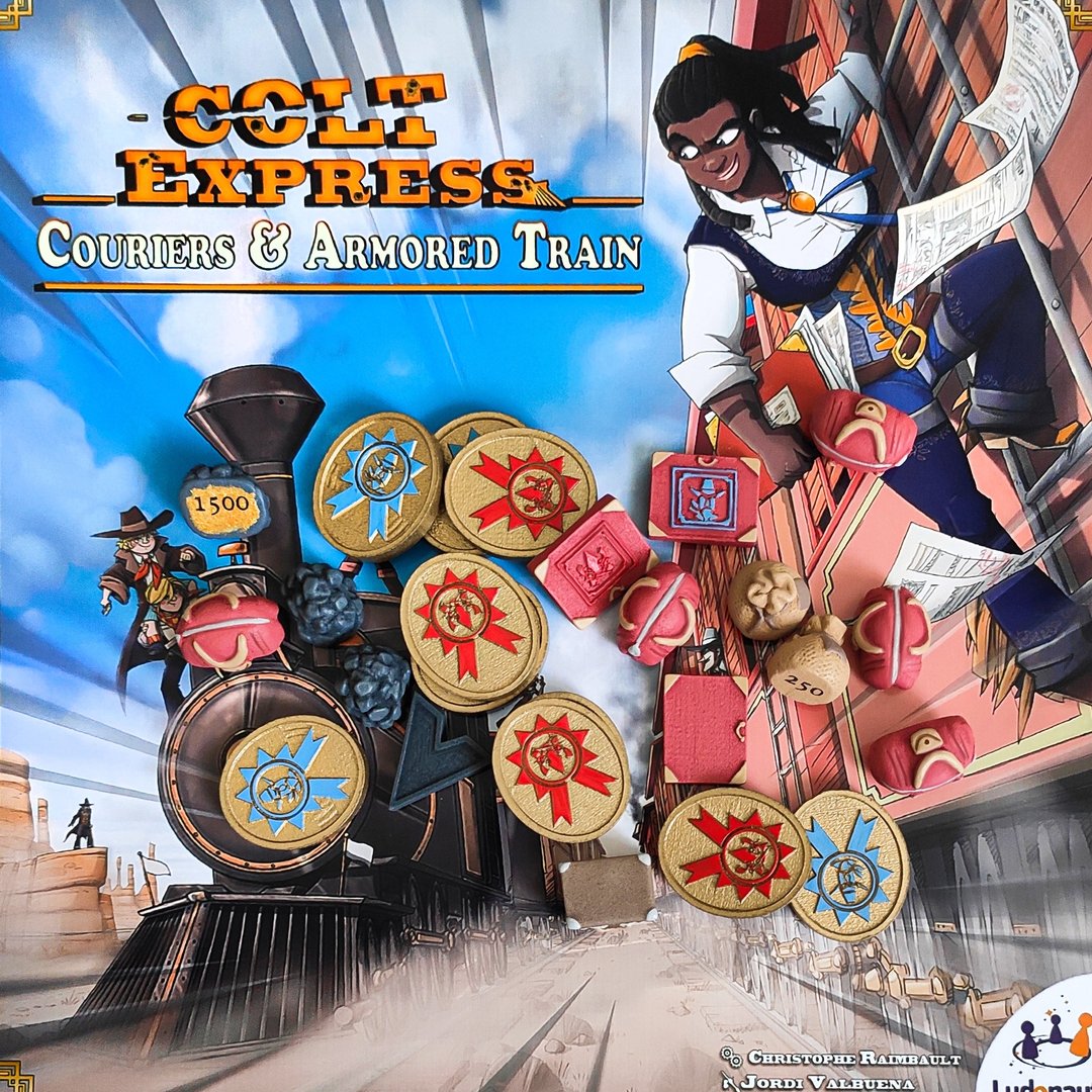 豪华资源代币与 Colt Express。信使和装甲列车棋盘游戏兼容 - 桌游/玩具 - 其他材质 