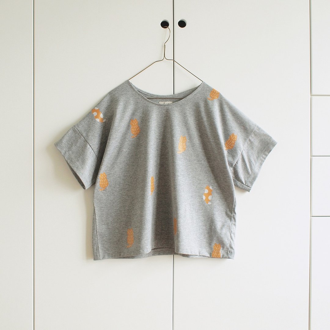 miaou t-shirt : gray - 女装 T 恤 - 聚酯纤维 灰色