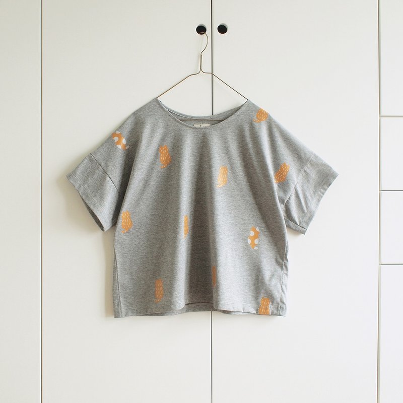 miaou t-shirt : gray - 女装 T 恤 - 聚酯纤维 灰色