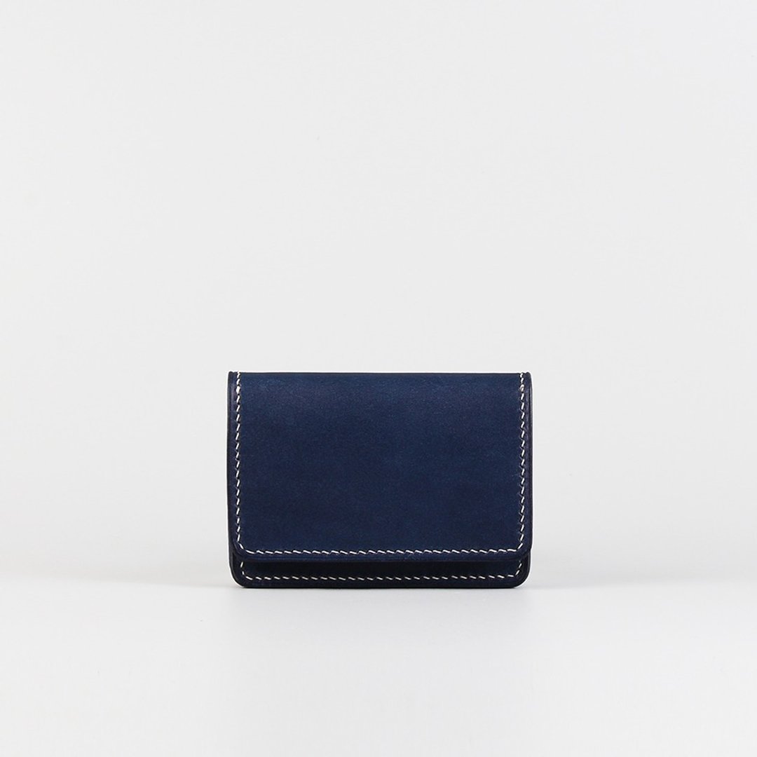 手缝简约名片盒_蓝色-Card Case_Blue - 名片夹/名片盒 - 真皮 蓝色