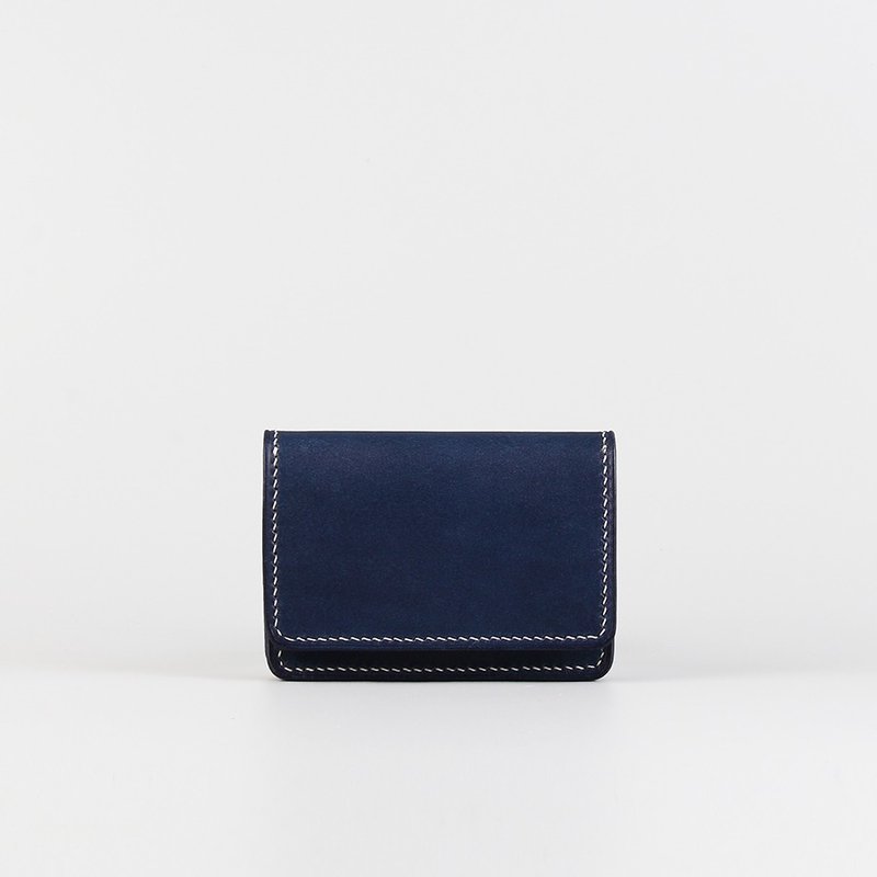 手缝简约名片盒_蓝色-Card Case_Blue - 名片夹/名片盒 - 真皮 蓝色