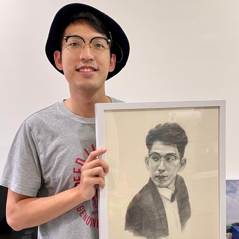 肖像画订制 素描/油画/客制化 四开 54 x 41 cm - 订制画像 - 颜料 
