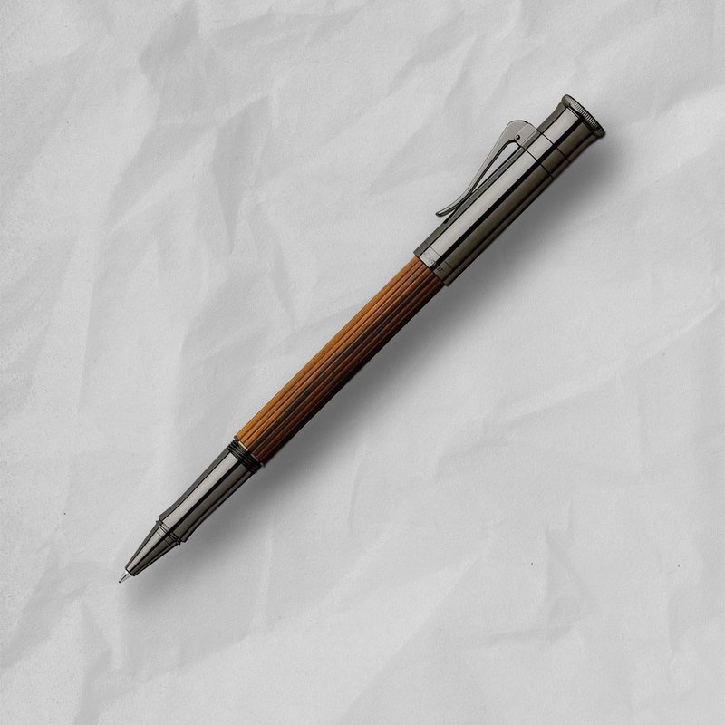 【Graf von Faber-Castell】经典望加锡乌木钢珠笔-黑色款VIP刻字 - 钢珠笔 - 木头 咖啡色
