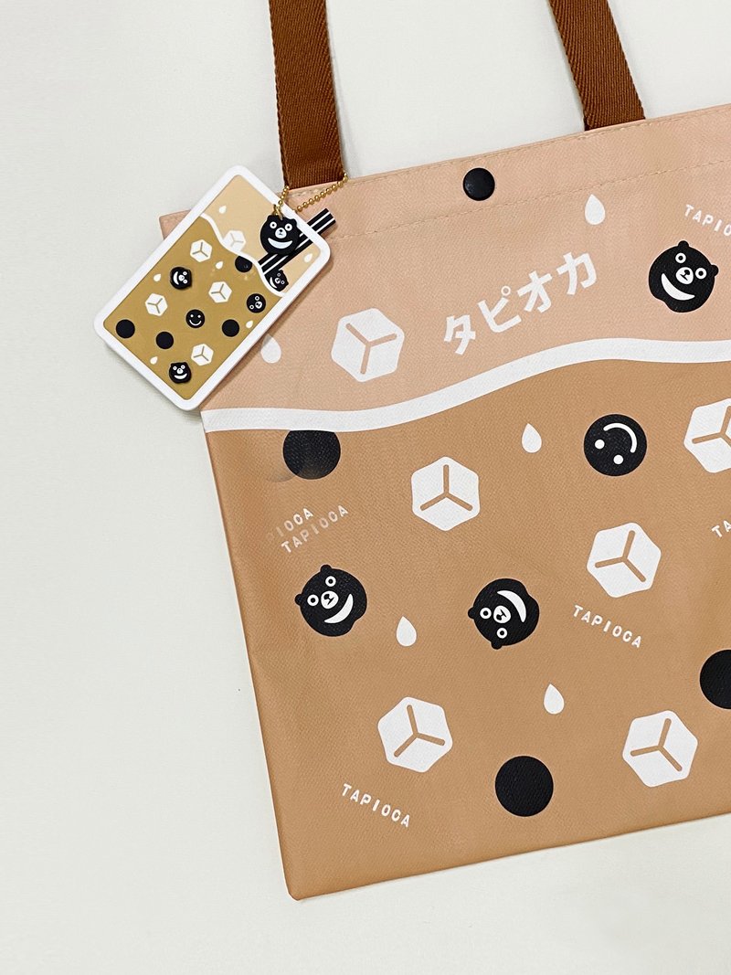 Sunny Bag x 台人潮-文青包-珍珠奶茶 - 侧背包/斜挎包 - 其他材质 咖啡色