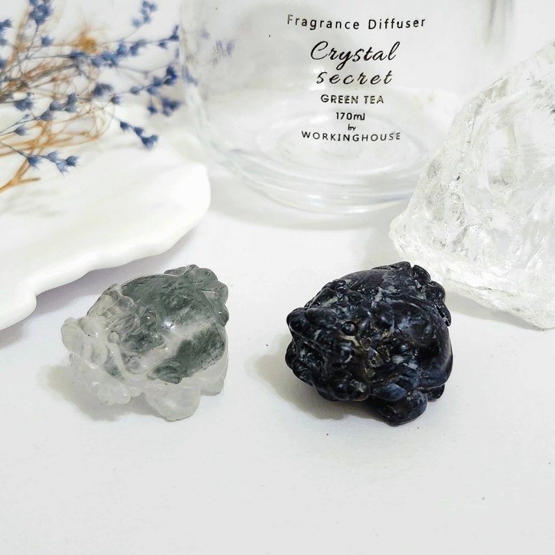 蓝幽灵龙龟/蓝彼得石龙龟/开拓眼界、增强运势之水晶 - 摆饰 - 水晶 蓝色