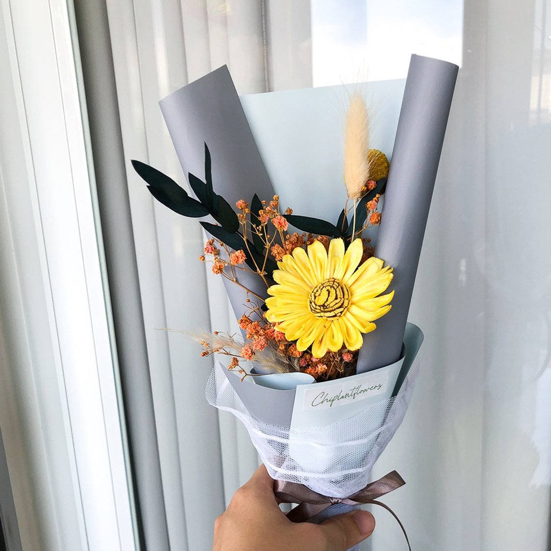 【竒花】情人节花束 毕业花束 生日礼物 干燥花束 - 干燥花/捧花 - 植物．花 