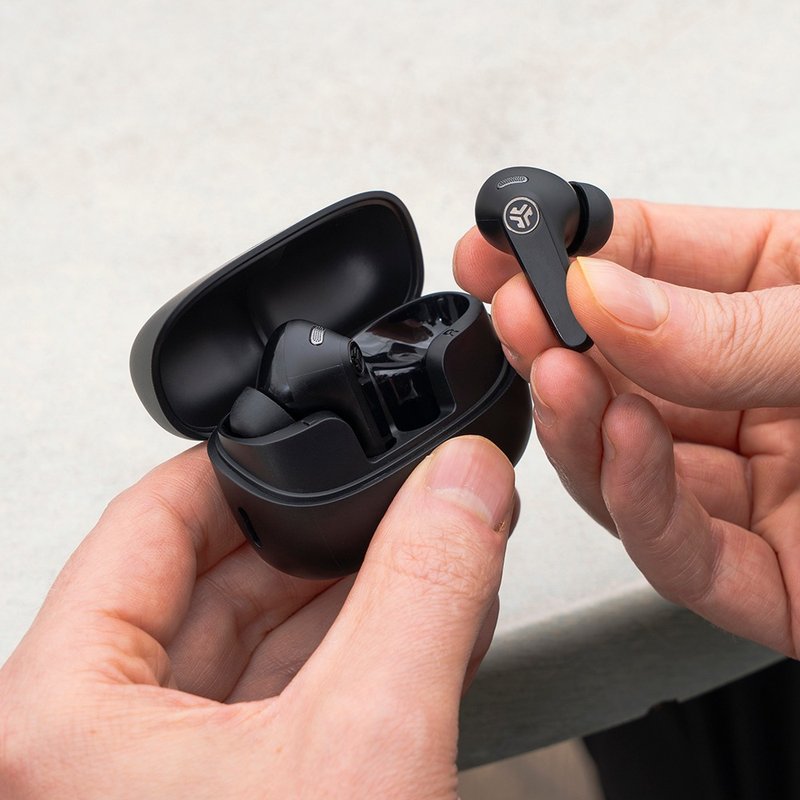 送礼佳选 JLAB JBuds Pods ANC 降噪真无线蓝牙耳机 | 超低延迟 - 耳机 - 塑料 黑色
