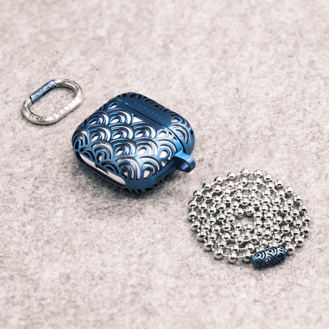 SOULITE Cloud Vibes Blue AirPods 4 耳机壳 - 其他 - 不锈钢 蓝色