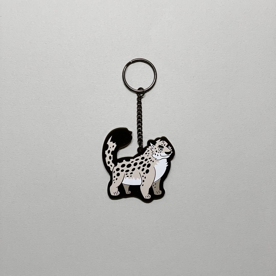 豹豹压克力钥匙圈 LEOPARD ACRYLIC KEYRING - 钥匙链/钥匙包 - 压克力 