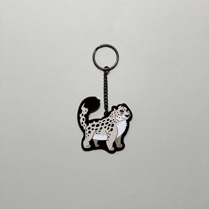 豹豹压克力钥匙圈 LEOPARD ACRYLIC KEYRING - 钥匙链/钥匙包 - 压克力 