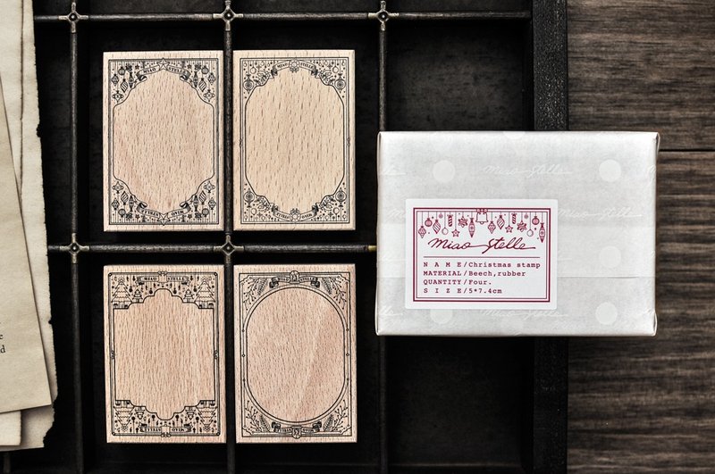 限量 - 圣诞印章 - 印章/印台 - 木头 多色