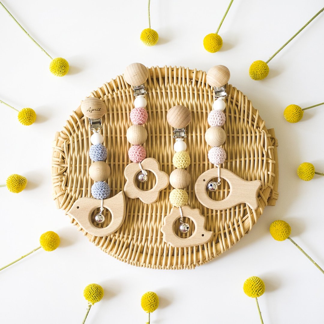 加价购 - 定制化原木无涂料铃铛、推车玩具(不单独出售) - 玩具/玩偶 - 木头 卡其色