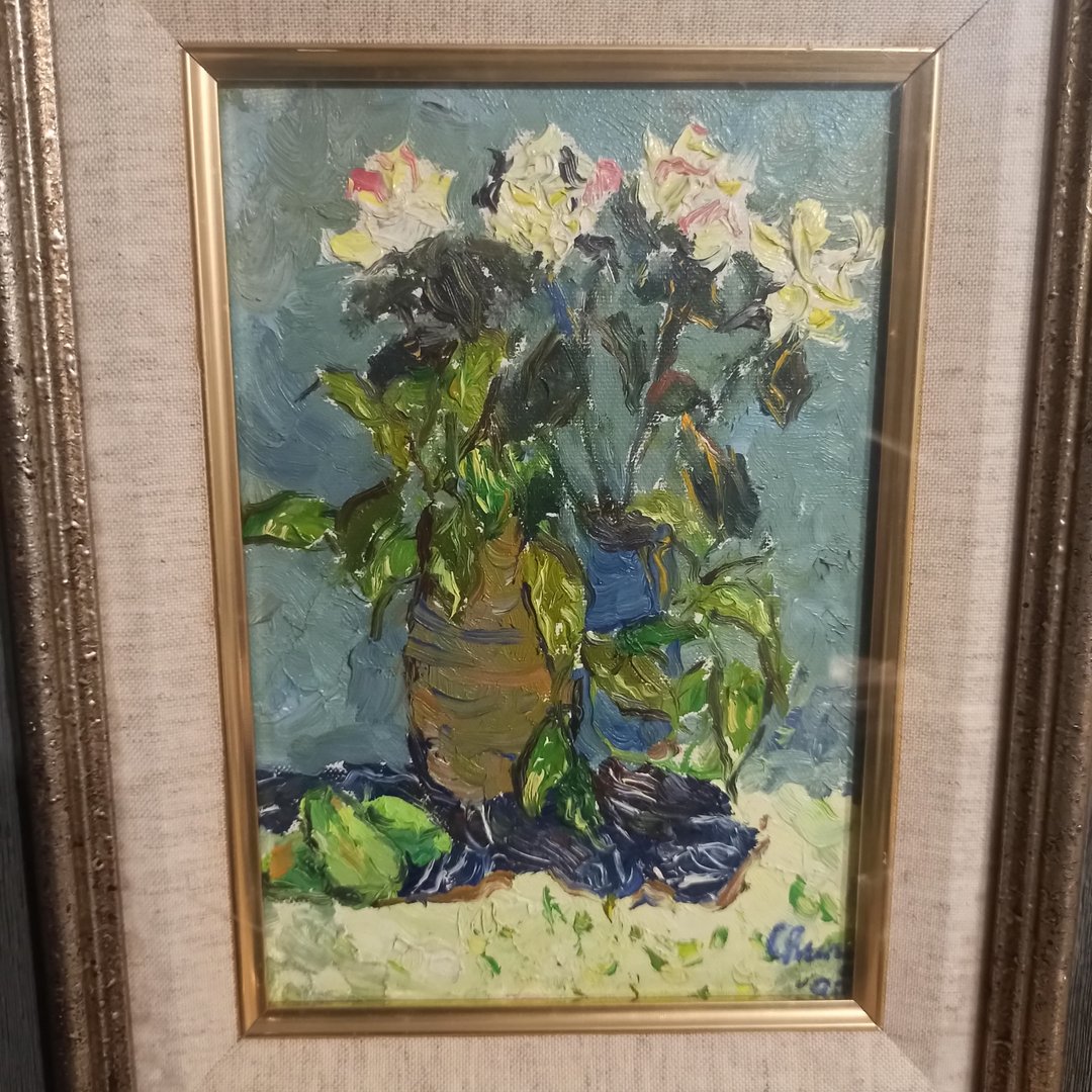陈炫亨油画静物百合花 - 海报/装饰画/版画 - 棉 多色