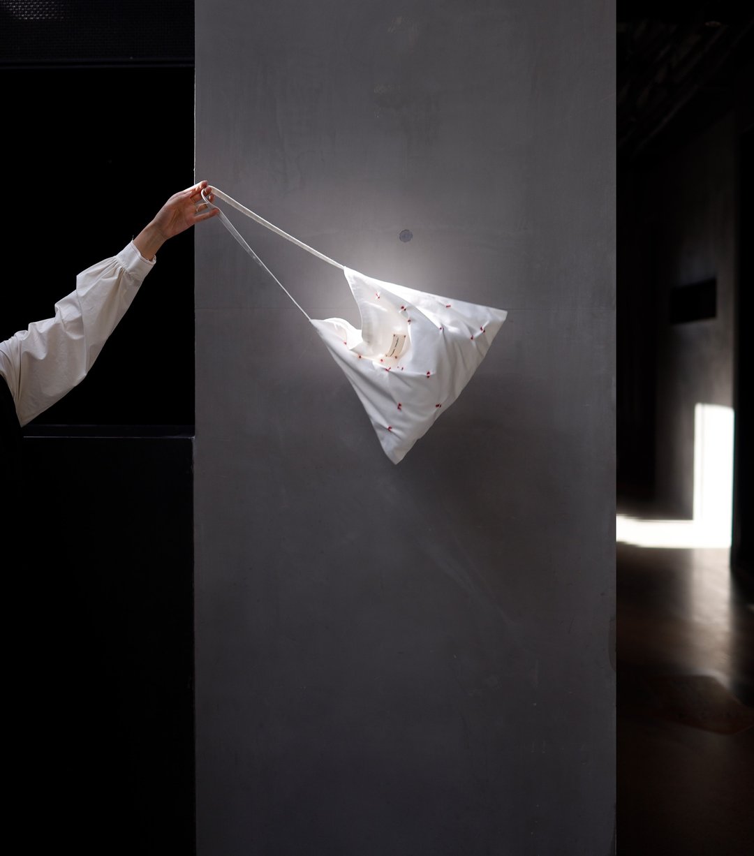 白色帆布袋 手提包 原创设计工作室 totebag 刺子绣 - 侧背包/斜挎包 - 棉 白色