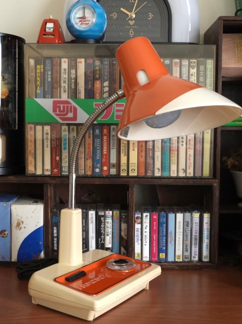 日本 昭和 东芝 Toshiba STUDY COSMO 太空时代 桌灯 复古 夜灯 - 灯具/灯饰 - 其他金属 黄色