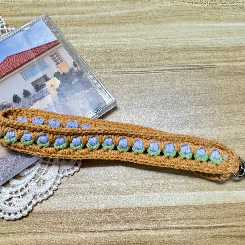 MUMU 紫色郁金香钩织手机绳 Handmade - 挂绳/吊绳 - 棉．麻 多色