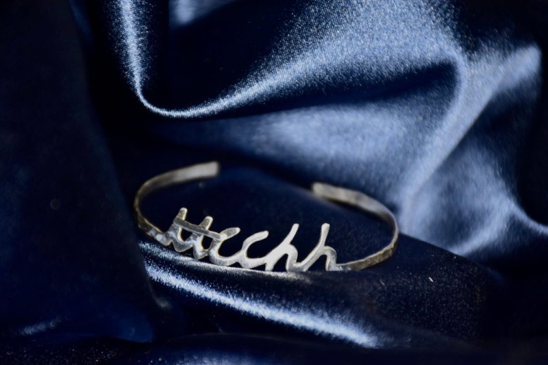 莓饰 /定制/手工 S925纯银手环 手环 手镯 定制化 生日礼物 礼物 - 手链/手环 - 纯银 灰色