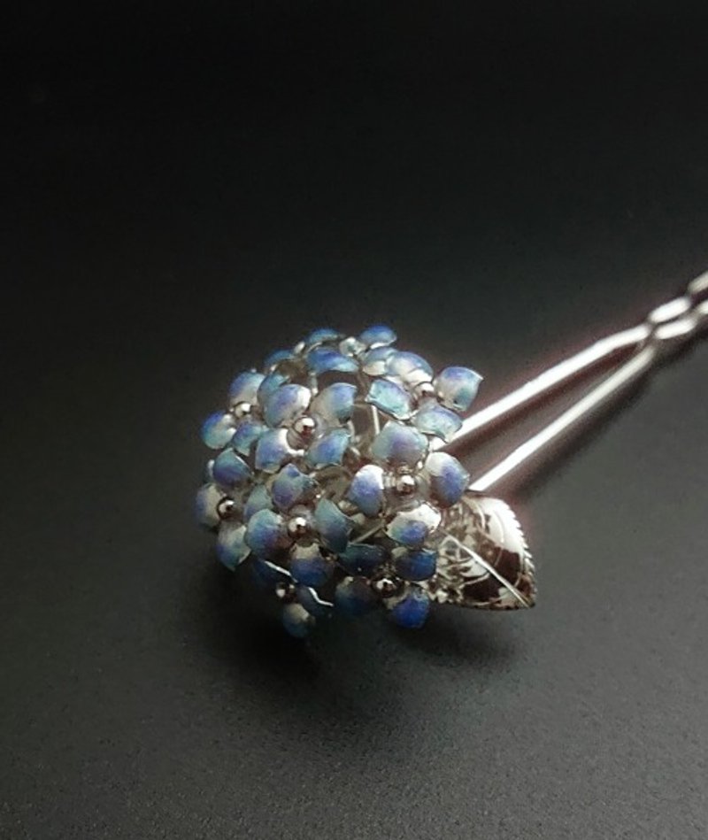 Pinkoi 代购 - 绣球花发夹 水色 - 其他 - 其他金属 