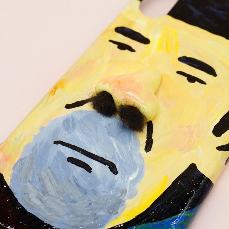 超搞笑鼻毛露出来手机壳 好玩的重口味手机保护壳 圣诞礼物 - 手机壳/手机套 - 粘土 蓝色