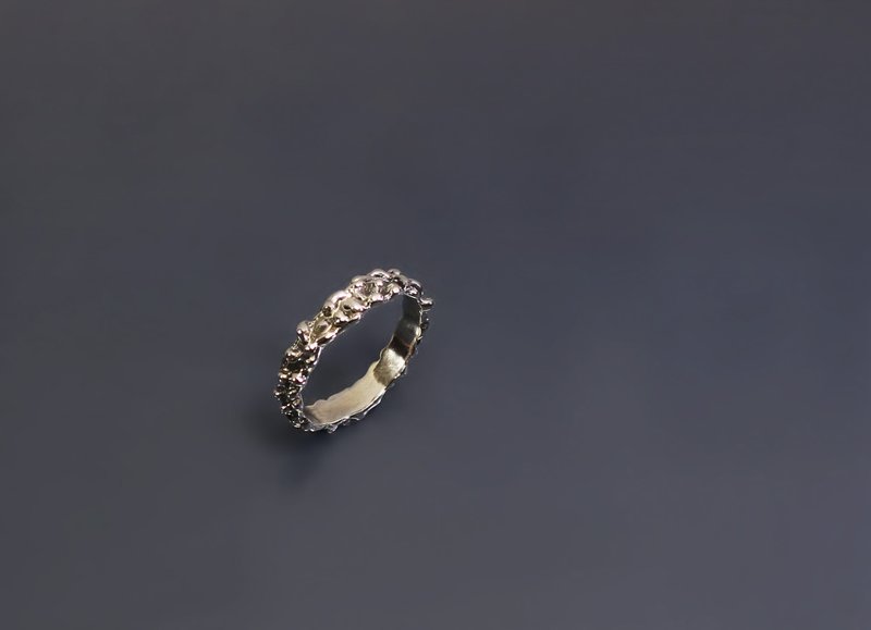 抽像系列-凝聚925银戒 - 戒指 - 纯银 粉红色