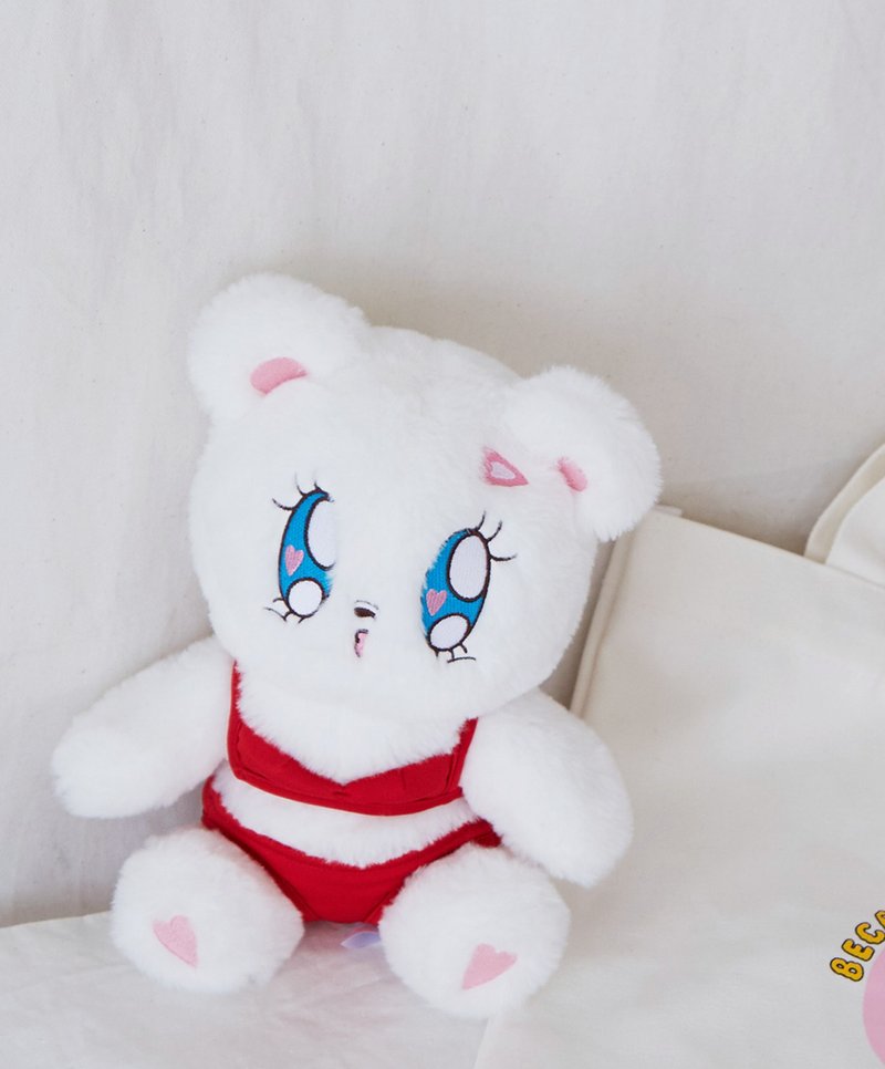 Beca Bear 28cm Doll (red bikini) - 玩偶/公仔 - 其他材质 白色