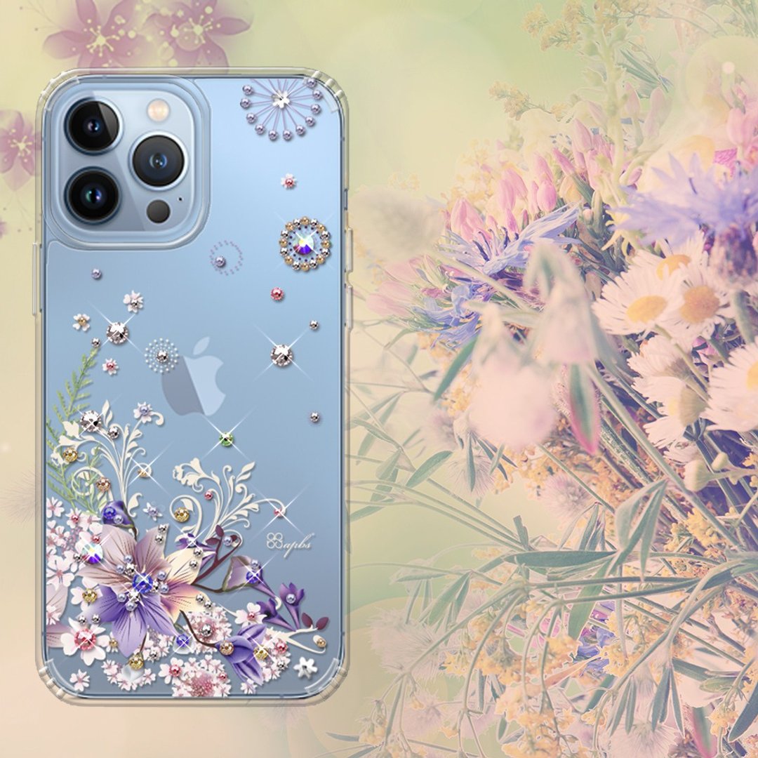 iPhone 13全系列 水晶彩钻防震双料手机壳-秘密花园 - 手机壳/手机套 - 其他材质 多色