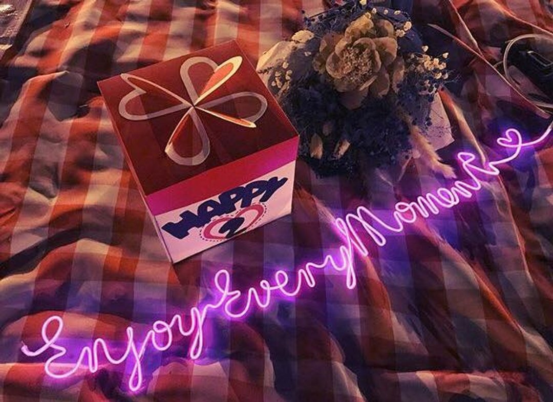 neonlite 定制霓虹文字图案灯 /Enjoy Every Moment <3/ - 摆饰 - 塑料 粉红色