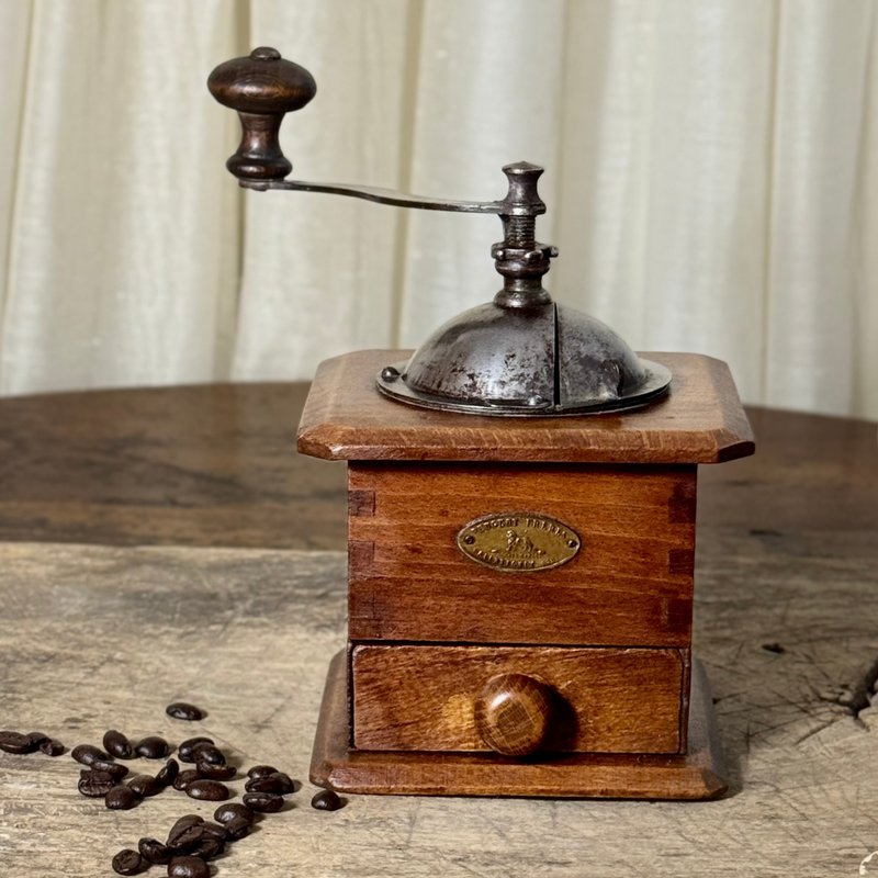 *51057-经典法国百年标致 Peugeot Frères 山毛榉木手摇磨豆机 - 其他 - 木头 