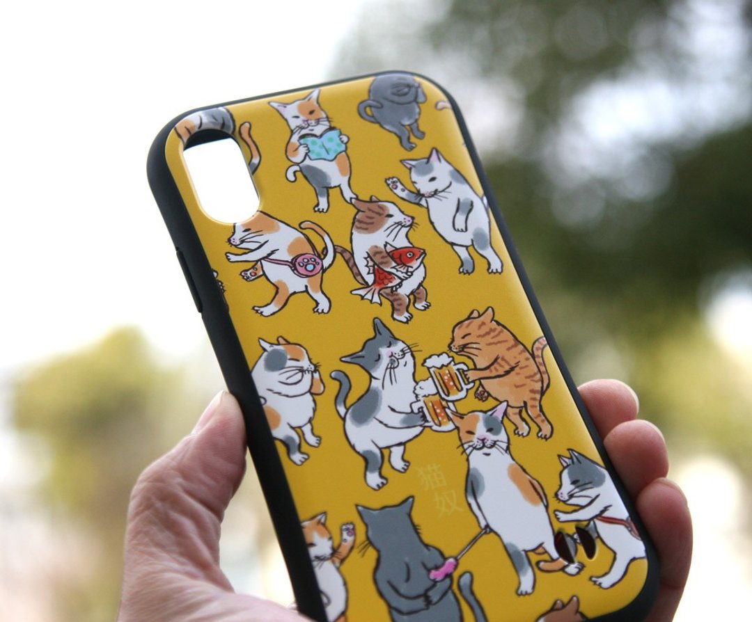 Grip iPhone Case Cat Guy Yellow - 手机壳/手机套 - 塑料 黄色