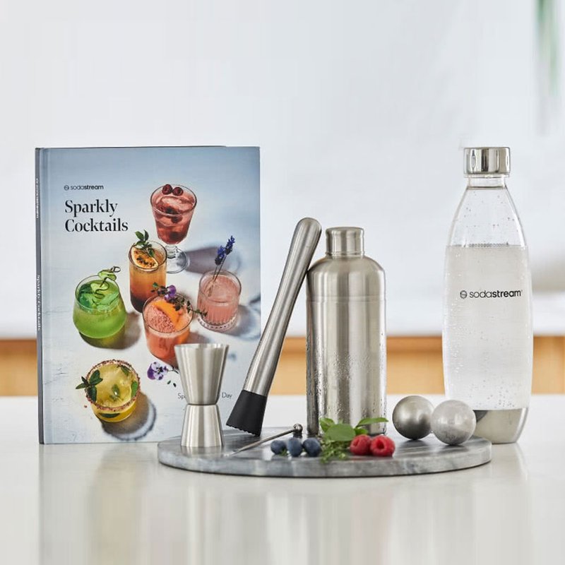 【新品】英国SodaStream DUO 500ml 调酒工具组 - 酒杯/酒器 - 不锈钢 灰色