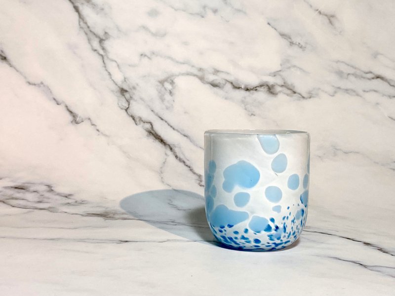 过冷玻璃工作室点点杯(蓝) - 玻璃杯 - 玻璃 