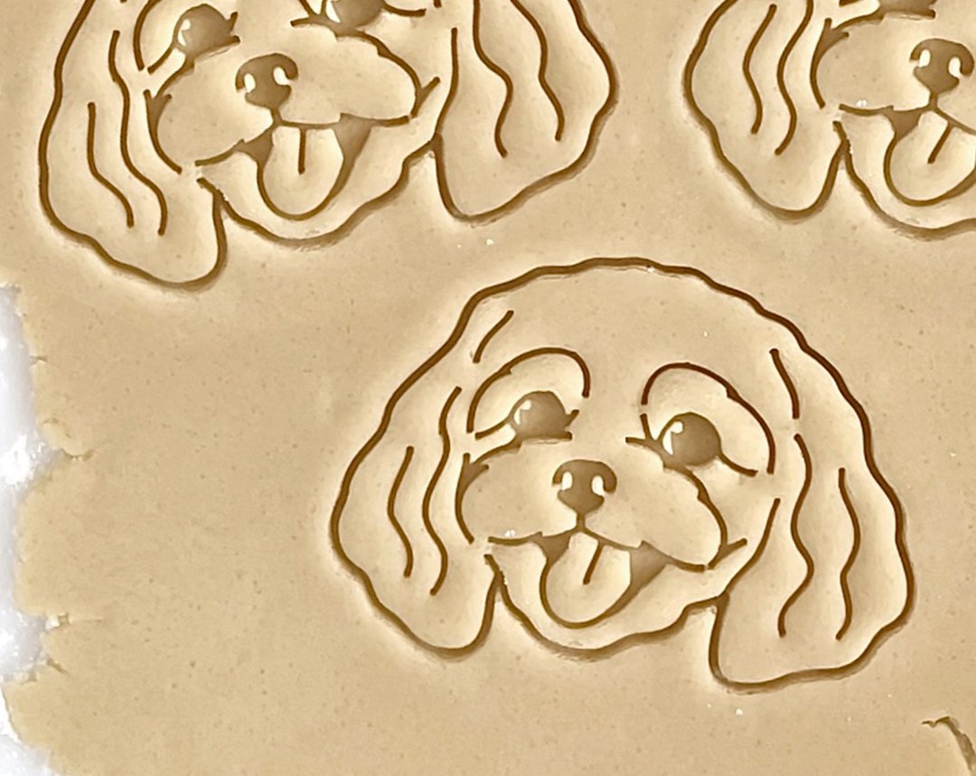 卡瓦犬 (Cavachon) 造型饼干压模 狗狗肖像 - 其他 - 塑料 