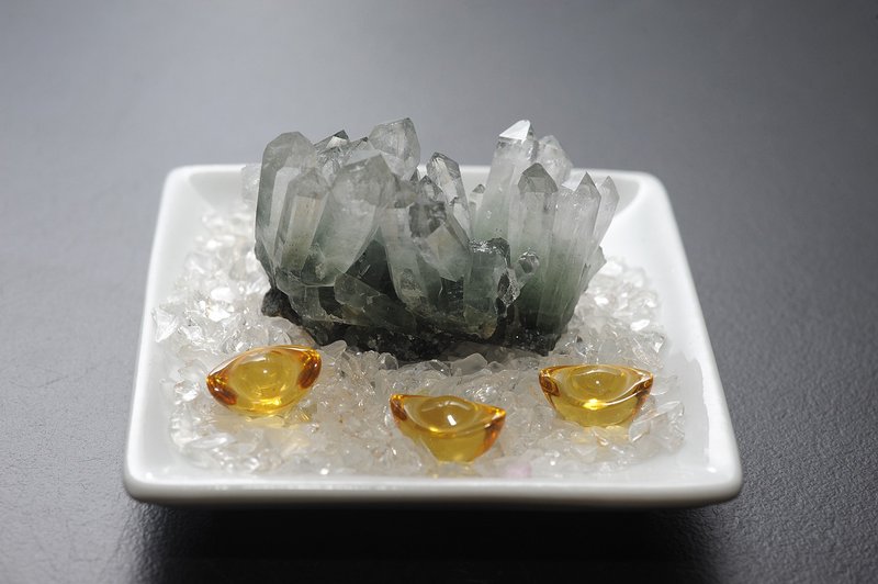 绿幽灵水晶 矿石/水晶/灵修/开运/招财/破煞/防小人 - 摆饰 - 水晶 