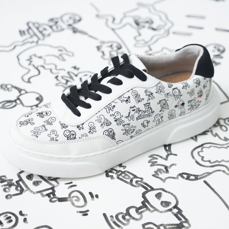 Kibo X Taloha 苹果纯素休闲鞋 -女装 - 女款休闲鞋 - 环保材料 白色