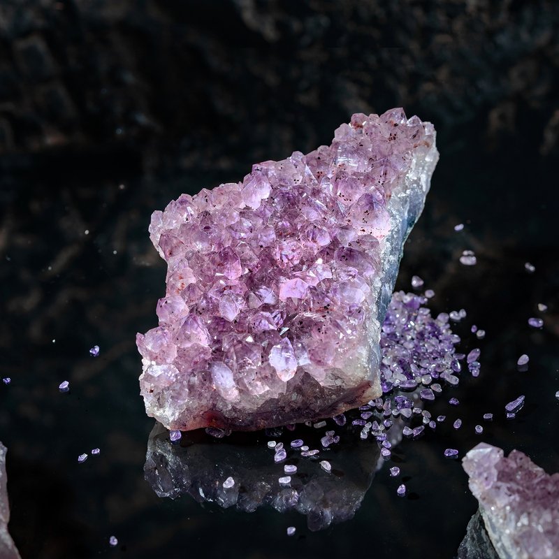 紫钛晶簇 赠晶簇刷 D37703 - 其他 - 水晶 紫色