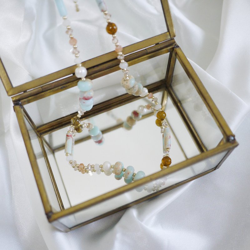 异材质彩色珠珠项链 - 项链 - 宝石 多色