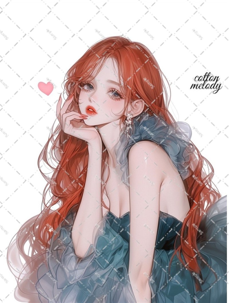 original sticker no.6278 人物贴纸 原创贴纸 人物贴纸 女孩贴纸 原创人物贴纸 - 贴纸 - 纸 