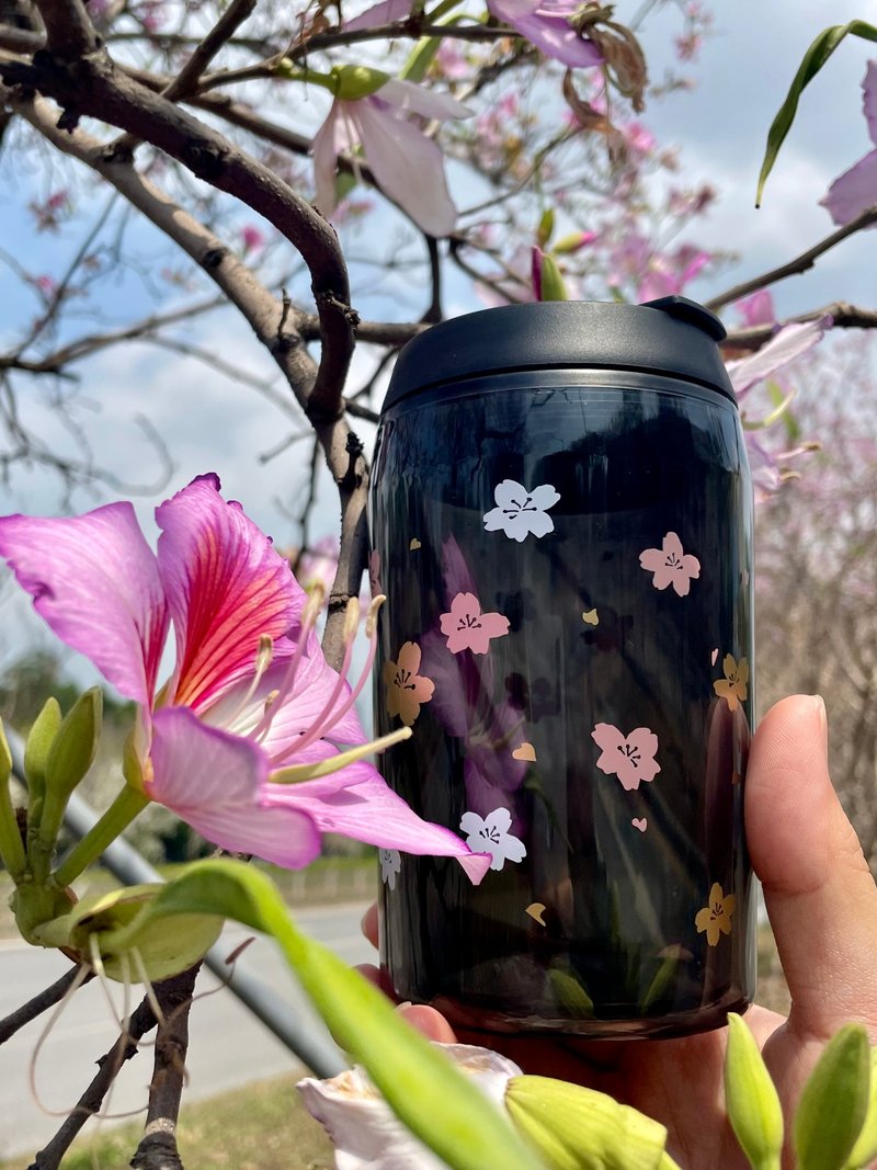 交换礼物  樱花组合 JAZZ 350ml 咖啡杯+ GIANT 1000ml提手 - 水瓶/水壶 - 塑料 多色