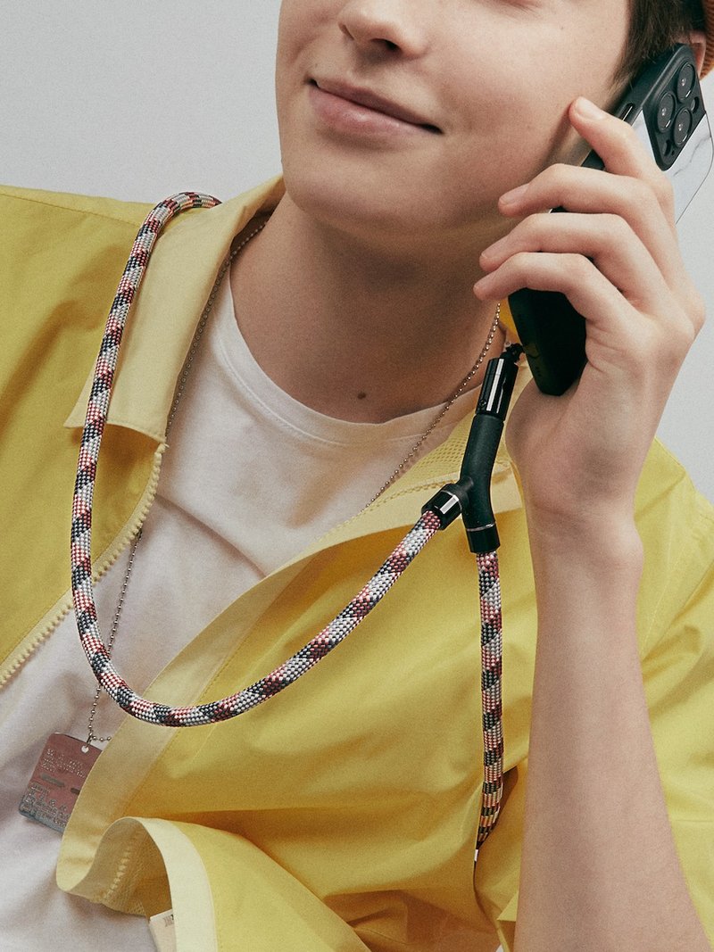 Yoggle Pro2 手机侧背带 可换绳【原创设计】红蓝色 The Connery - 挂绳/吊绳 - 棉．麻 多色