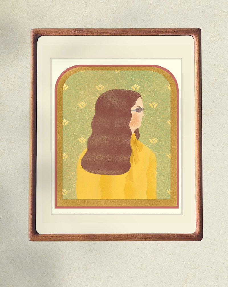 绮丽Kirei -  Verdant Grace - 海报/装饰画/版画 - 纸 金色