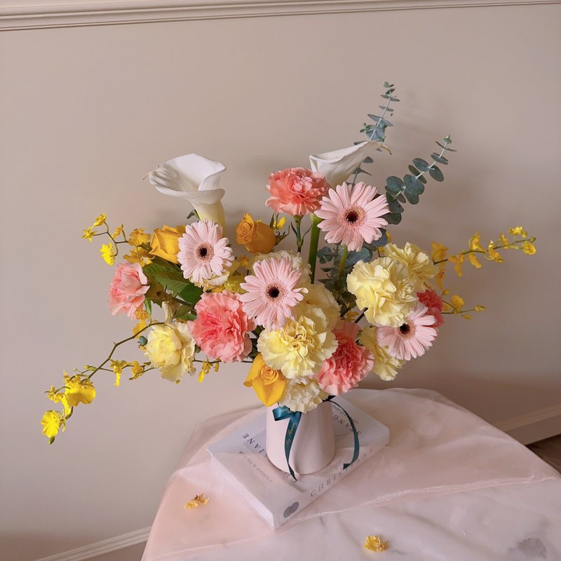 完全预约制 定制单枝康乃馨 小盆花 (限到店自取 中坜/青埔) - 植栽 - 植物．花 粉红色