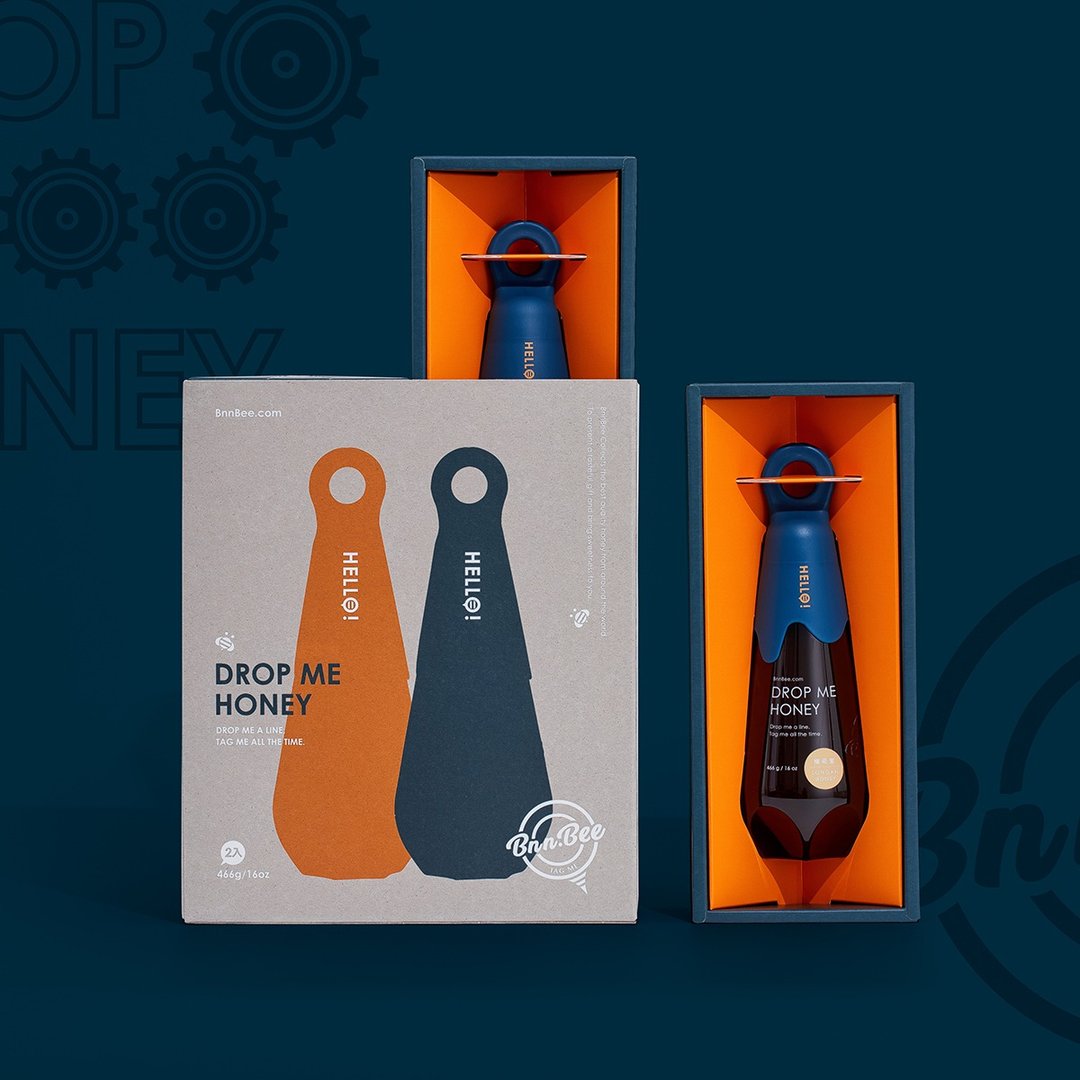 【团购礼盒/包邮】DropMeTwice 手挤空降瓶  蜂蜜二入礼盒 - 蜂蜜/黑糖 - 新鲜食材 